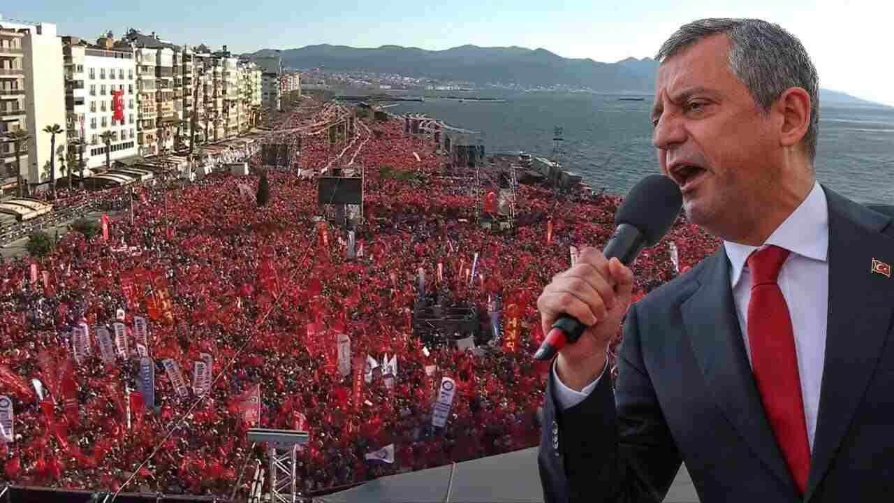 ÖZGÜR ÖZEL İZMİR’DE YÜZ BİNLERE SESLENDİ: “BİZ DE KORKMUYORUZ, SENİN ZULMÜNE TESLİM OLMUYORUZ!…