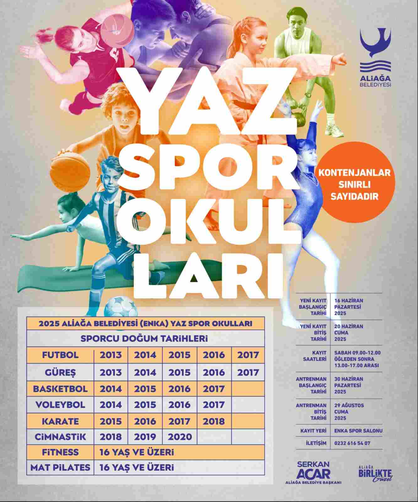 Aliağa’da Sporla Dolu Bir Yaz Tatili İçin Geri Sayım Başladı…