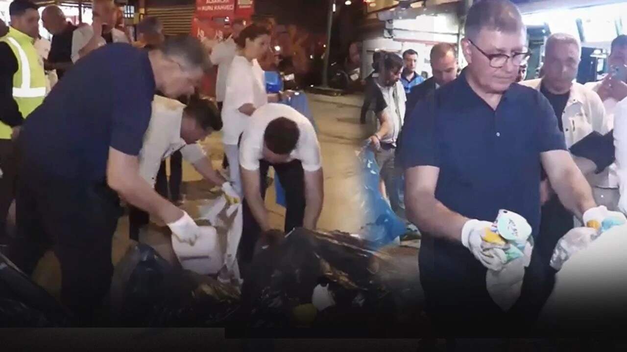 ÇÖP TOPLADI: “İZMİR’İ TEHDİTLERE TESLİM ETMEM” DEDİ…