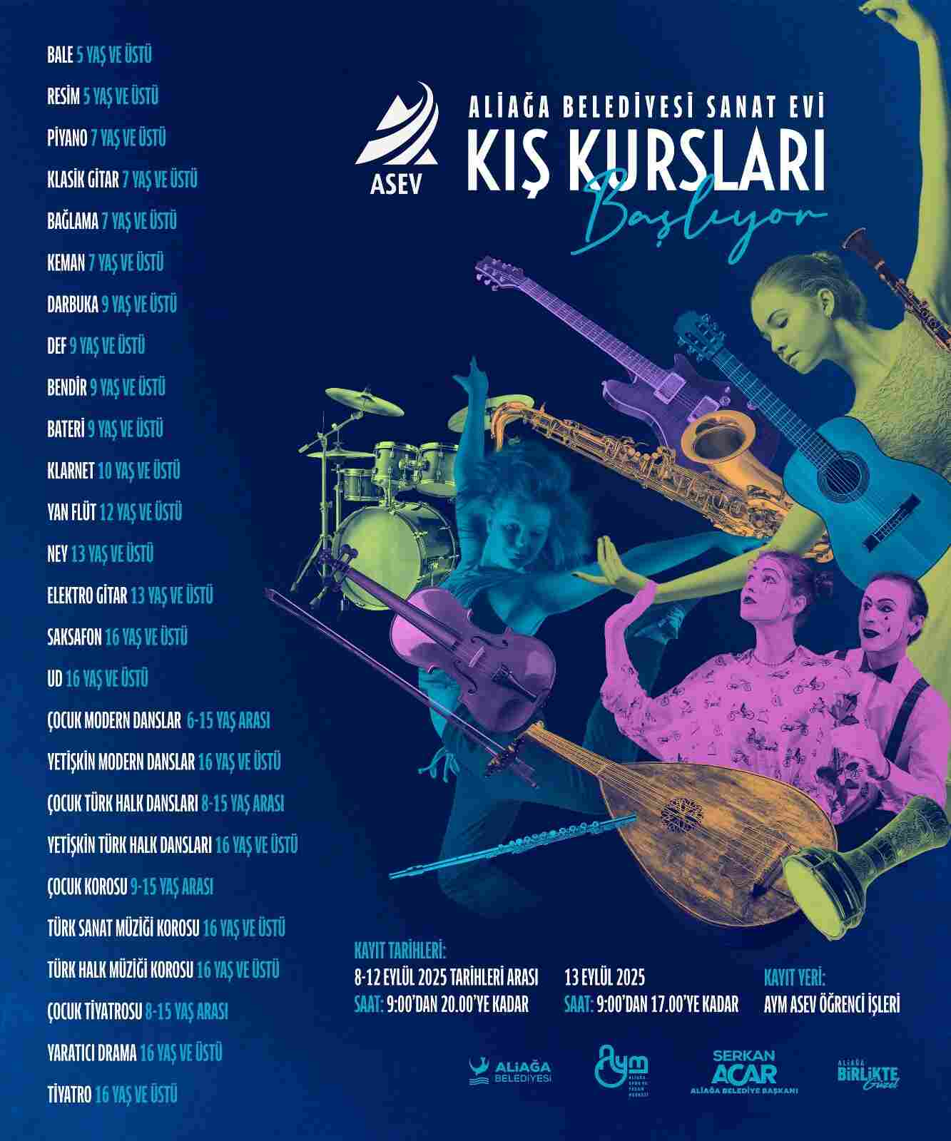 Aliağa’lı Sanat Tutkunları ASEV Kış Kurslarında Buluşuyor…