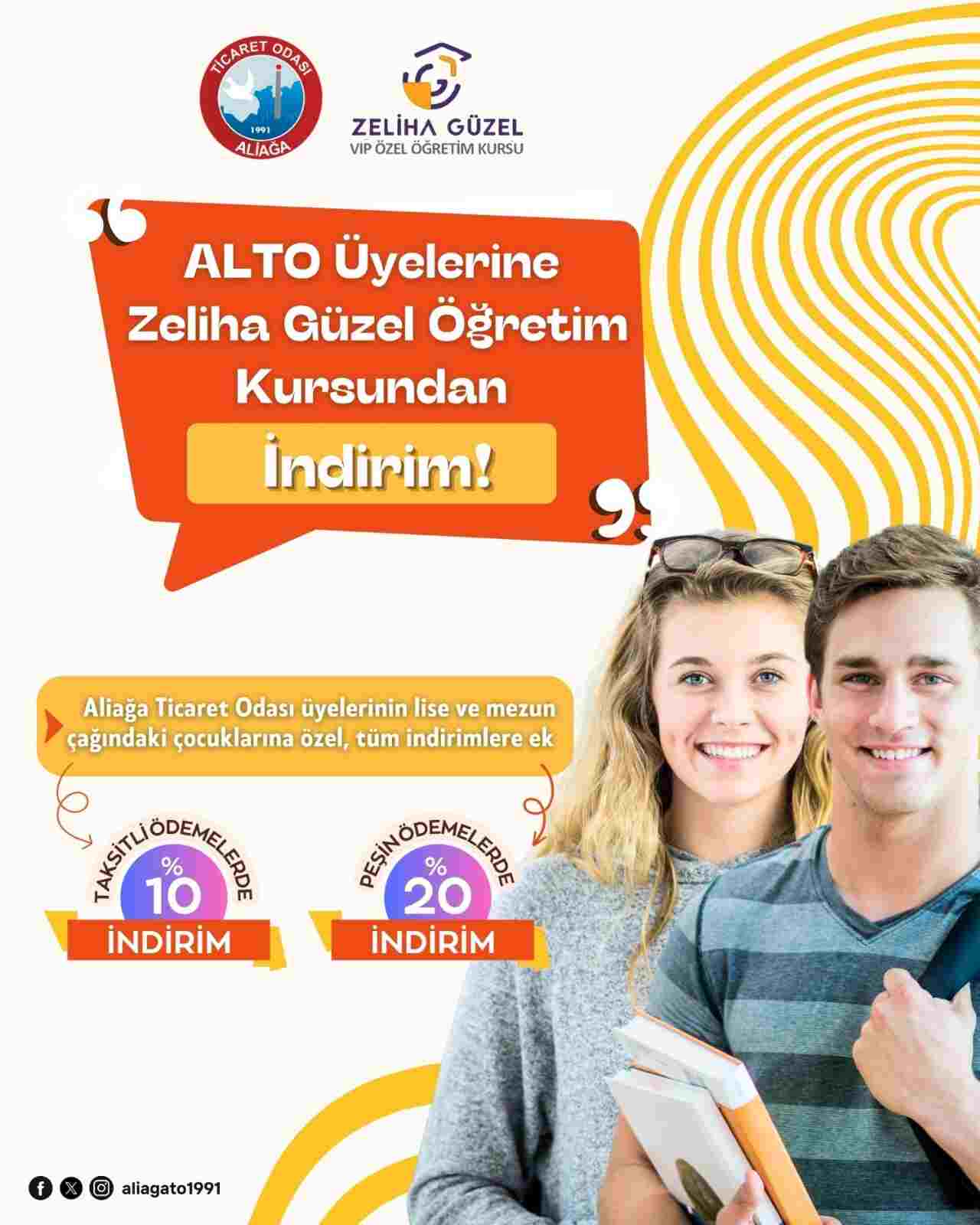ALTO Üyelerine, Zeliha Güzel Öğretim Kursundan İndirim…