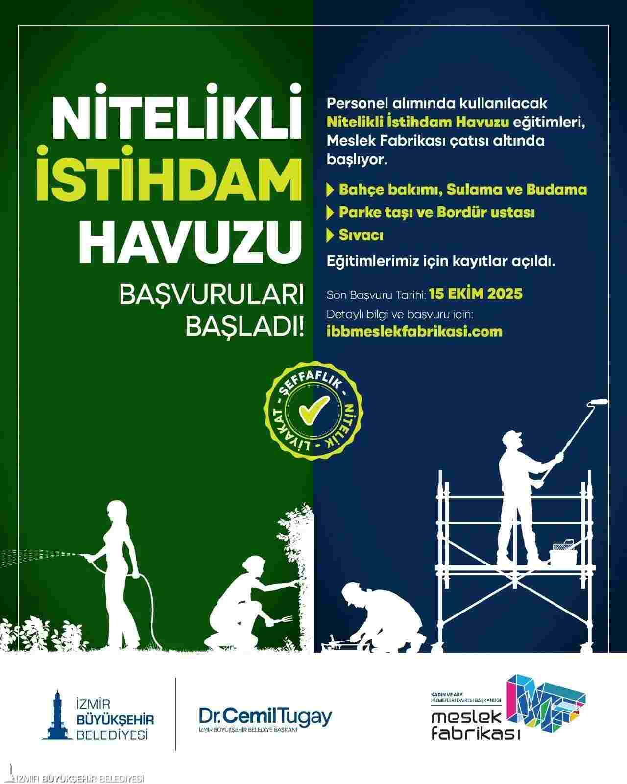 İZMİR BÜYÜKŞEHİR’DEN YENİ İSTİHDAM MODELİ…