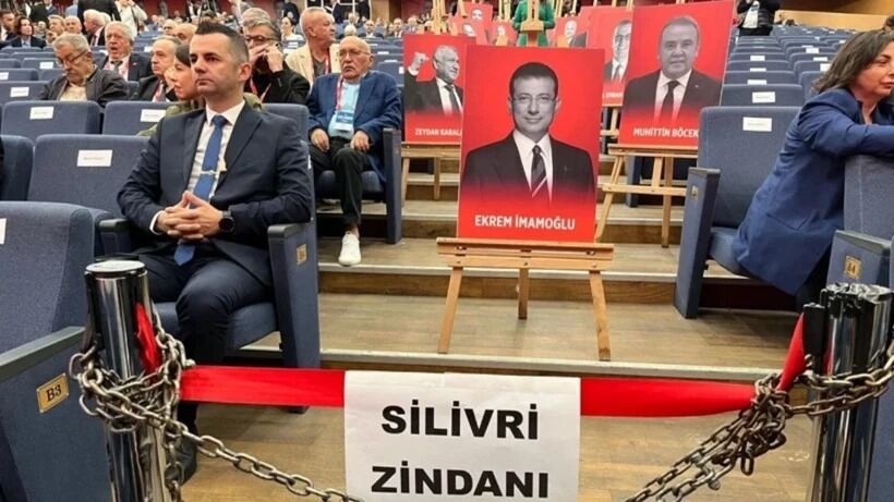 CHP KURULTAYINDA, TUTUKLU BAŞKANLAR UNUTULMADI…