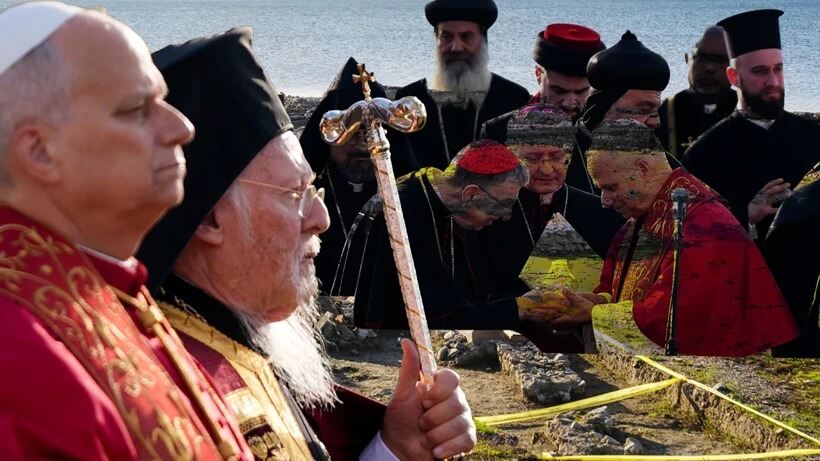 PAPA İLE PATRİK İÇİN, ANTİK BAZİLİKA’DA AYİN DÜZENLENDİ…