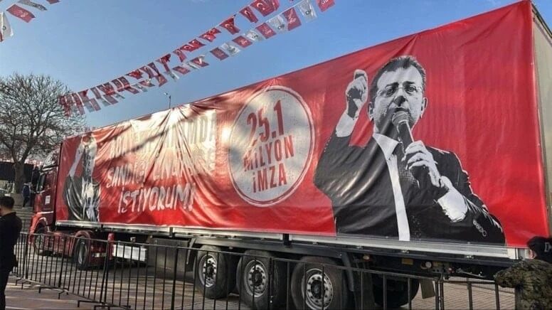 BU TIRIN İÇİNDE İMAMOĞLU İÇİN VERİLMİŞ 25 MİLYON İMZA VAR…