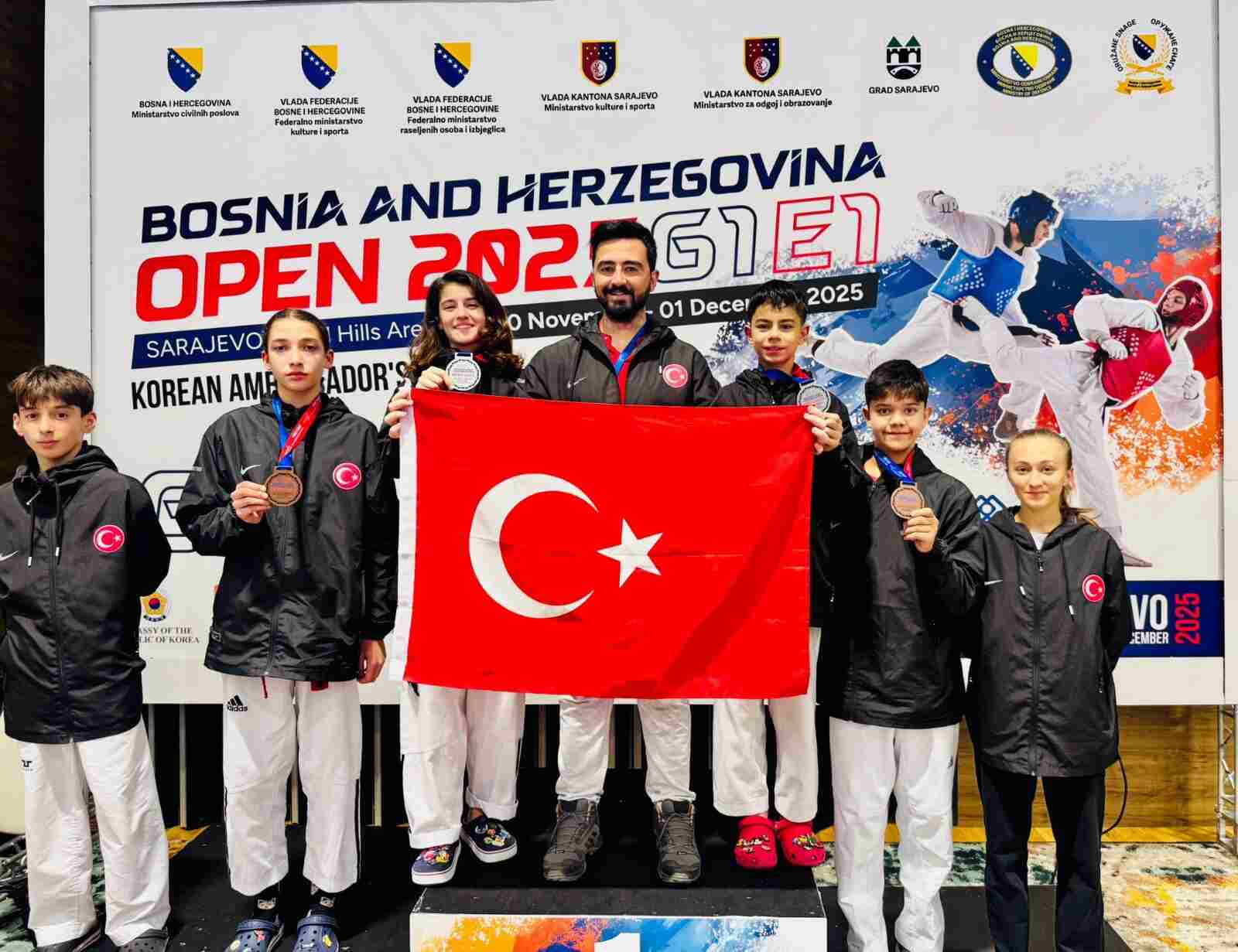 TAEKWONDO’DA SARAYBOSNA’DAN ALİAĞA’YA 4 MADALYA…