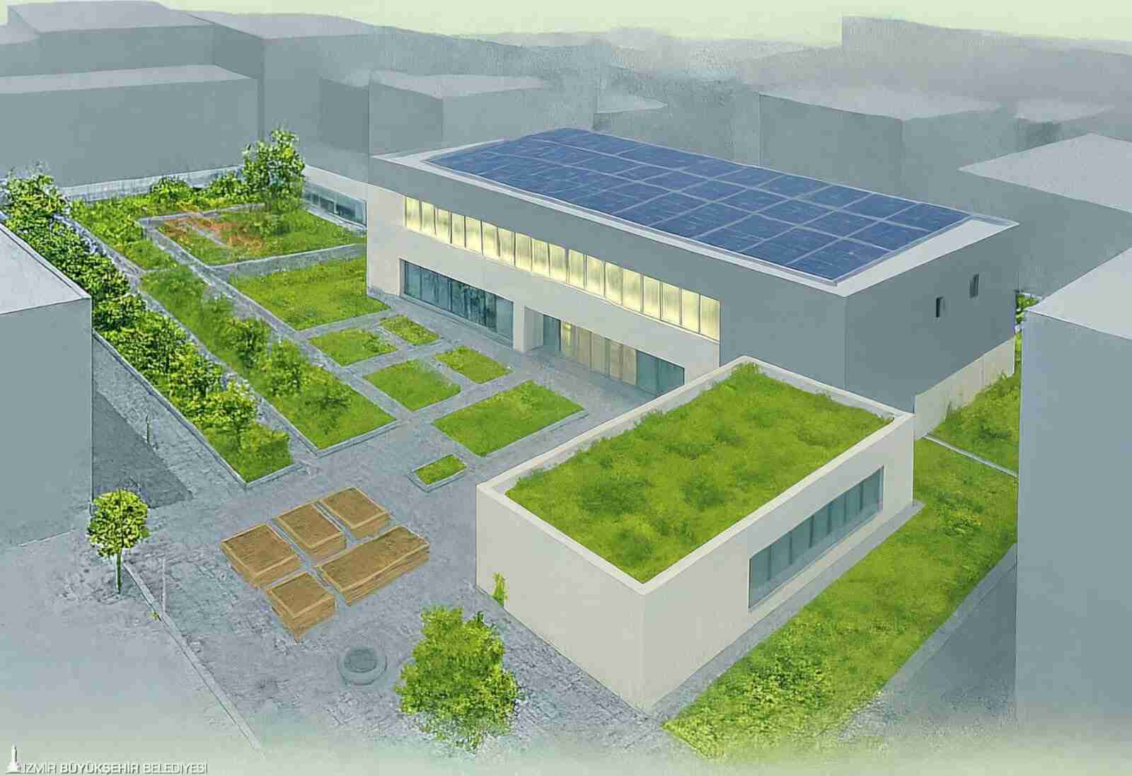 İZMİR BÜYÜKŞEHİR, ÇATILARDA YEŞİL DEVRİMİ BAŞLATIYOR…