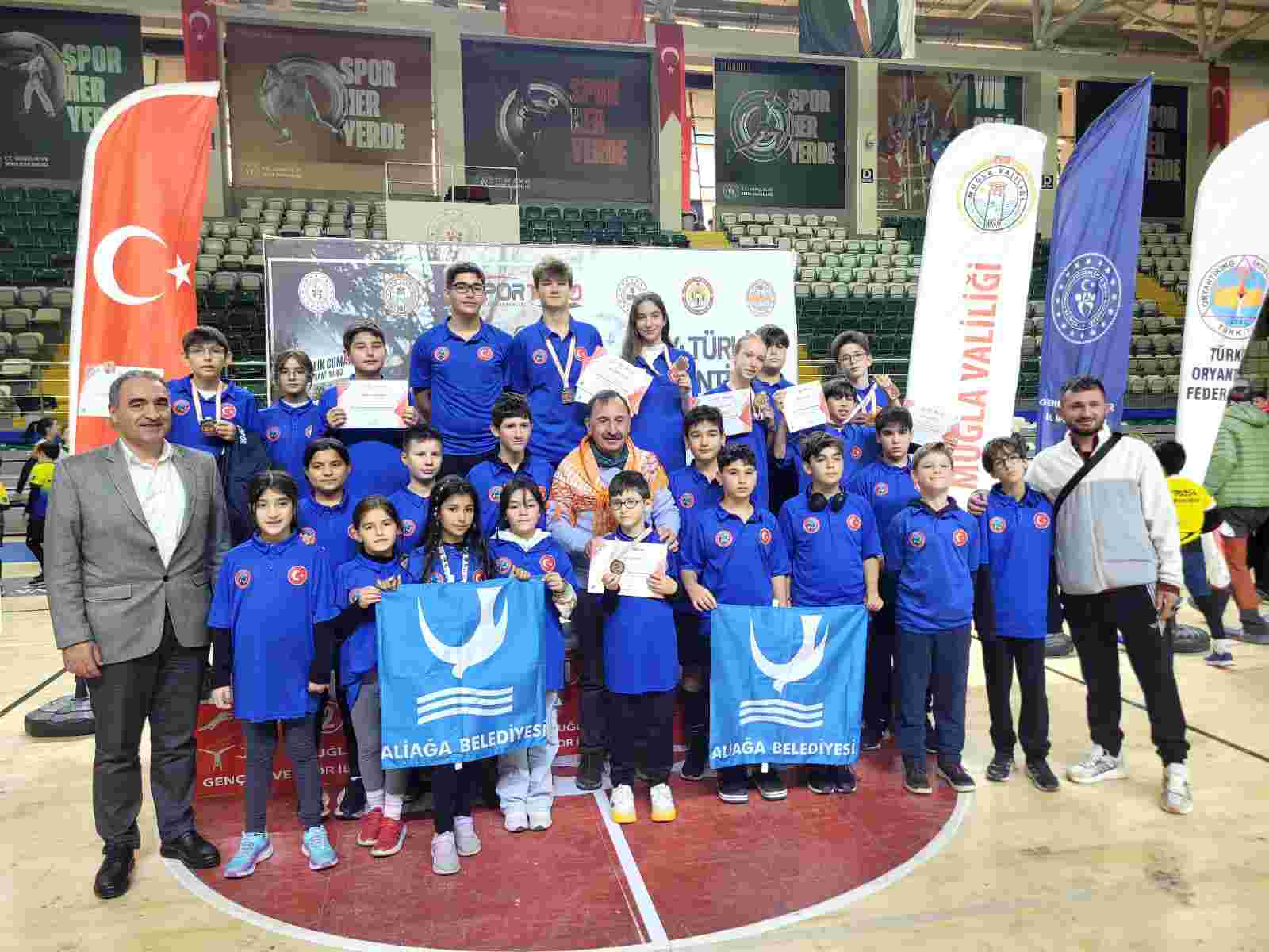 MUĞLA’DAKİ ŞAMPİYONADAN ALİAĞA’YA GURUR TABLOSU…