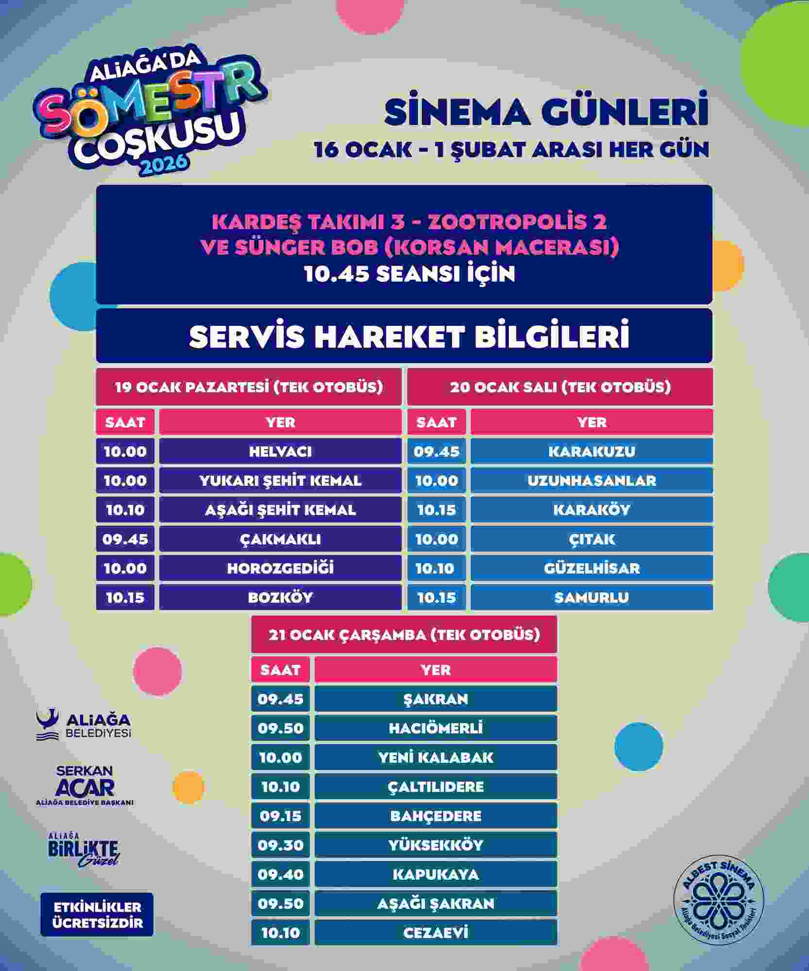 Aliağa’da Sömestr Coşkusu Başlıyor…