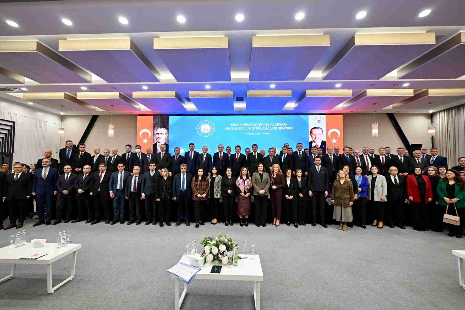 BAKAN TUNÇ, ARABULUCULUK UYGULAMALARI SEMİNERİNDE YARGI MENSUPLARIYLA BİR ARAYA GELDİ…