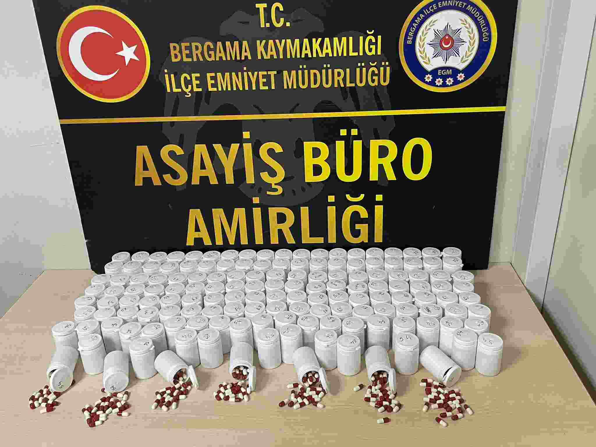 BERGAMA EMNİYETİNDEN UYUŞTURUCU HAP OPERASYONU…