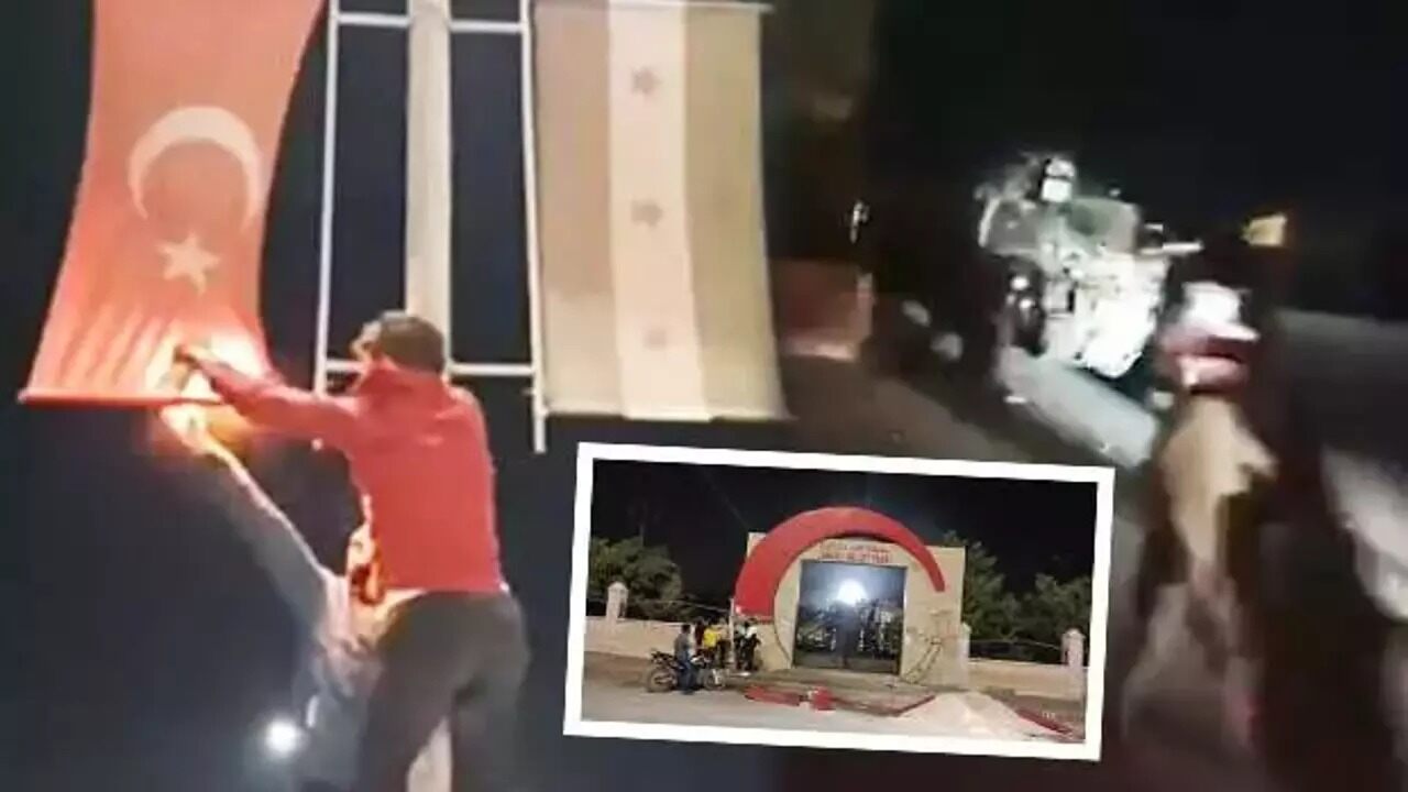 TÜRK BAYRAĞINI YAKTILAR, HAİN BİR PROVOKASYONA İMZA ATTILAR!…