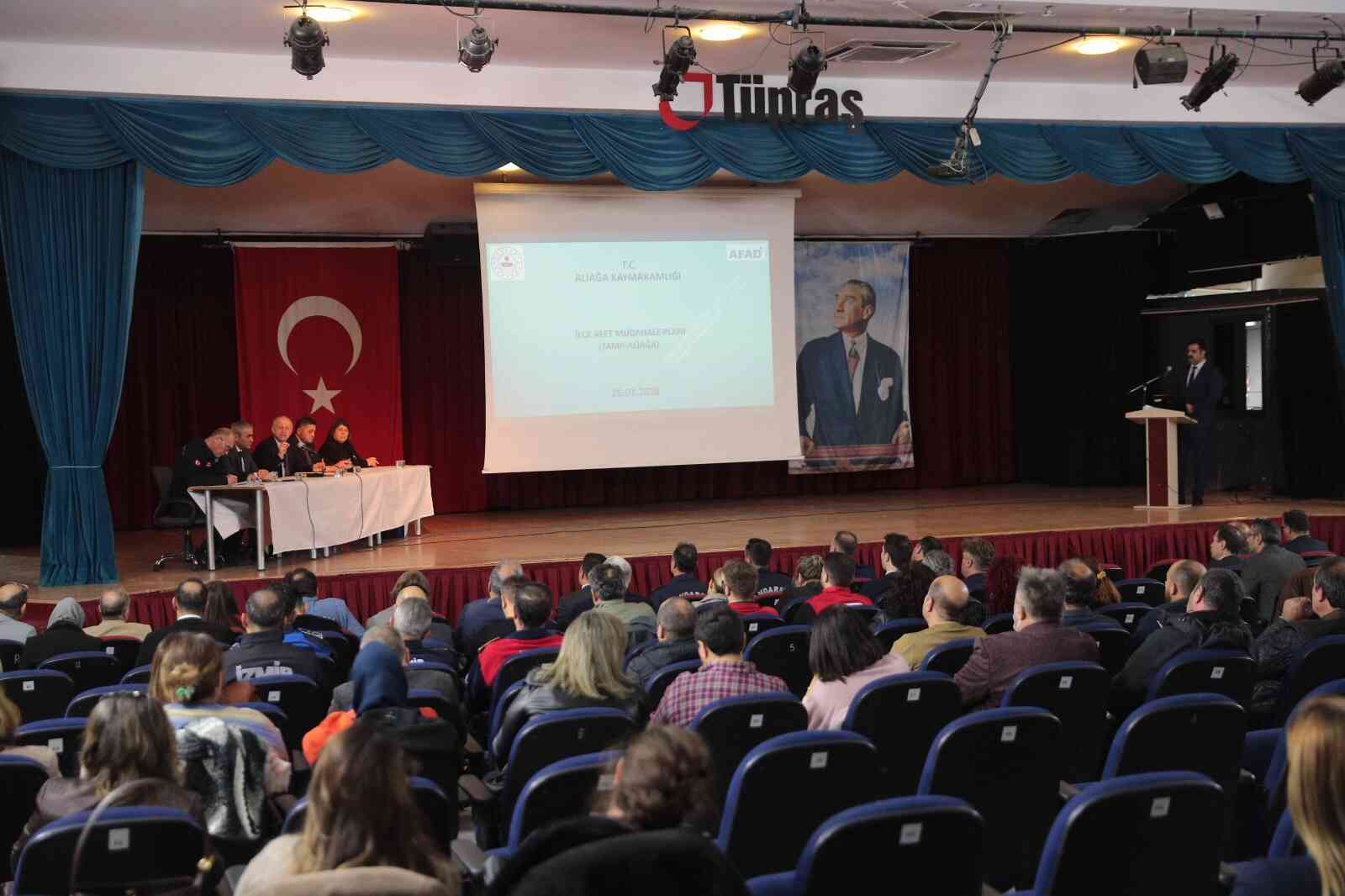 ALİAĞA’NIN AFET GÜCÜ MASAYA YATIRILDI: HAZIRLIKLAR VE KOORDİNASYON DEĞERLENDİRİLDİ…